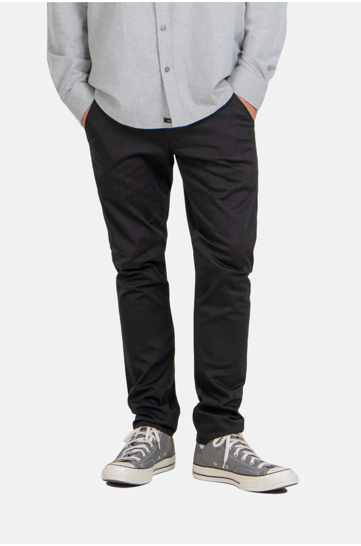 Flex Tapered Chino Black