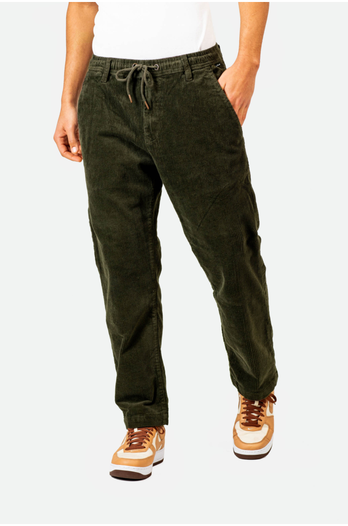 Reflex Loose Chino Dark Green Cord