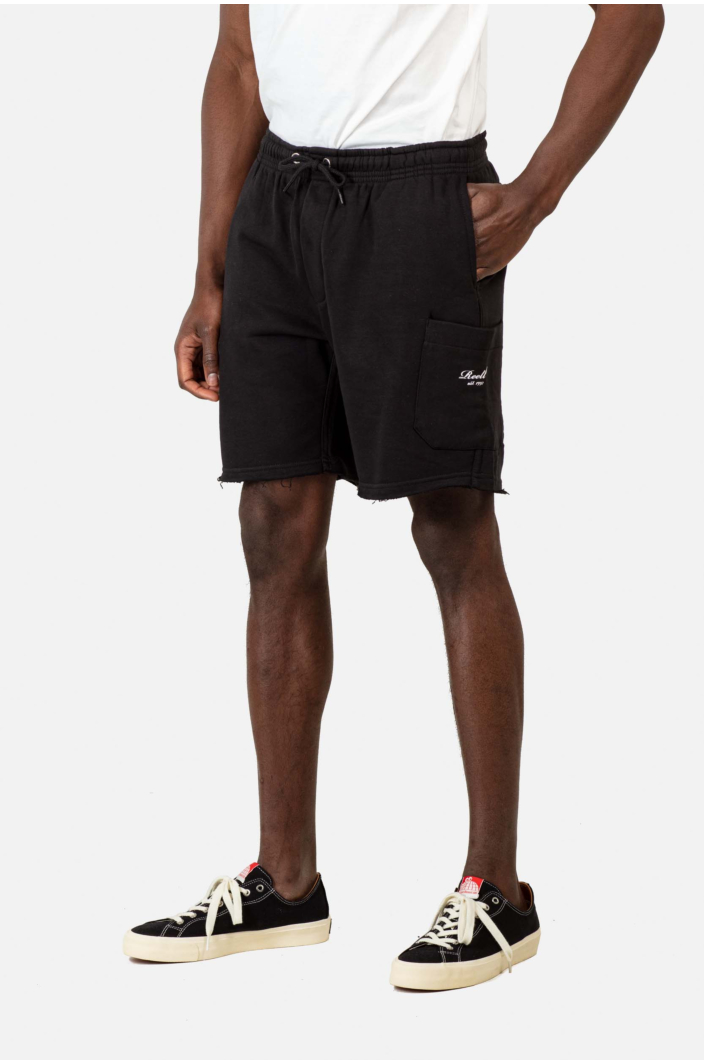 Sweat Cargo Short Deep Black