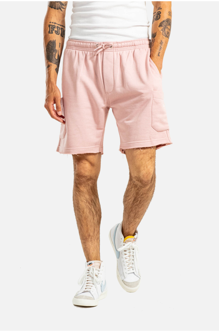 Sweat Cargo Short Smoked Pink