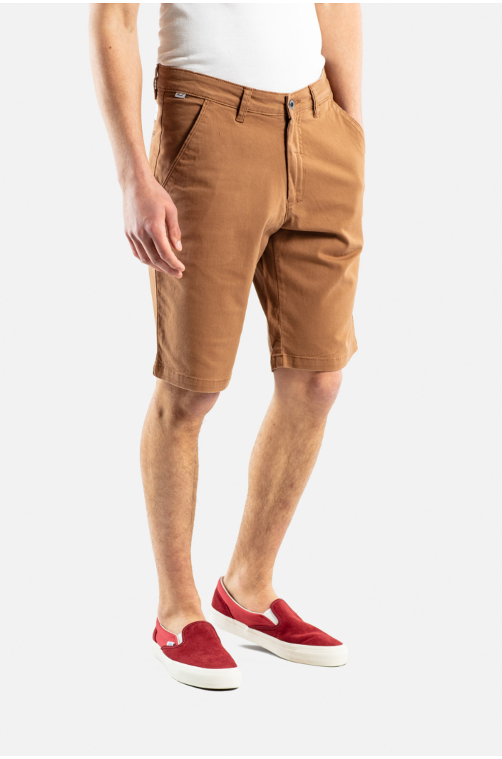 Flex Grip Chino Short Ocre Brown