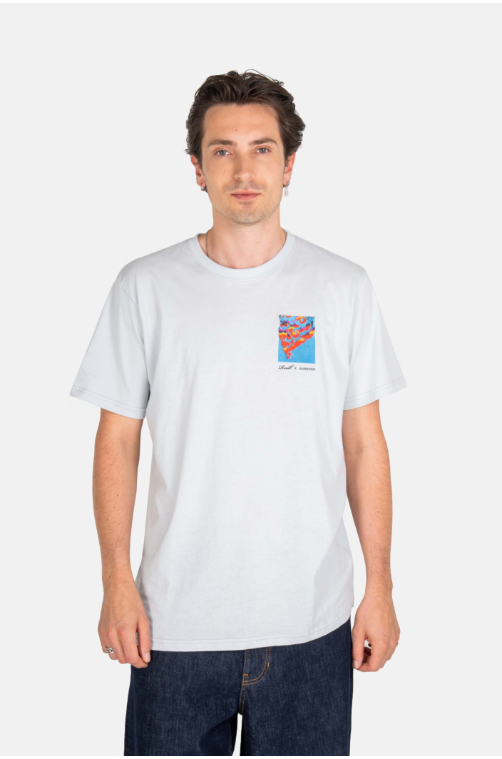Reell x Karskione T-Shirt Water Blue