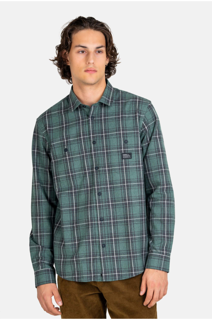 Alvar Check Shirt Green/Black/White