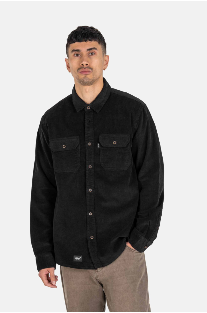 Dual Cord Shirt Deep Black