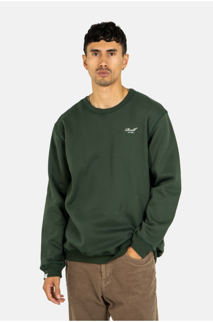 Staple Logo Crewneck Forest Green