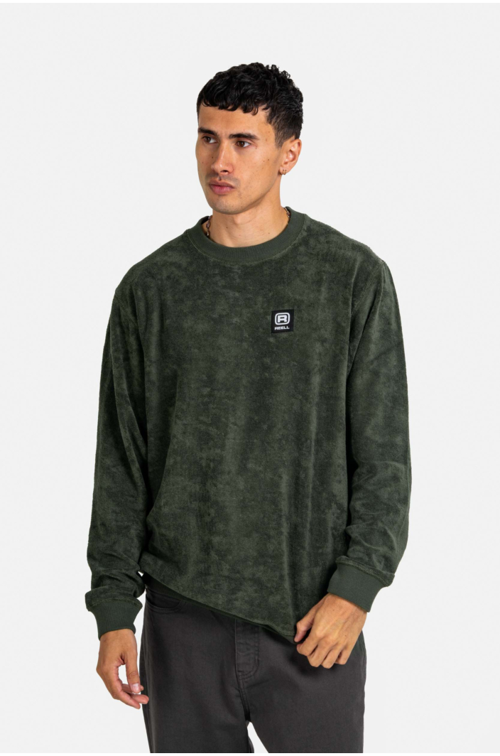 Smooth Crewneck Jasper Green