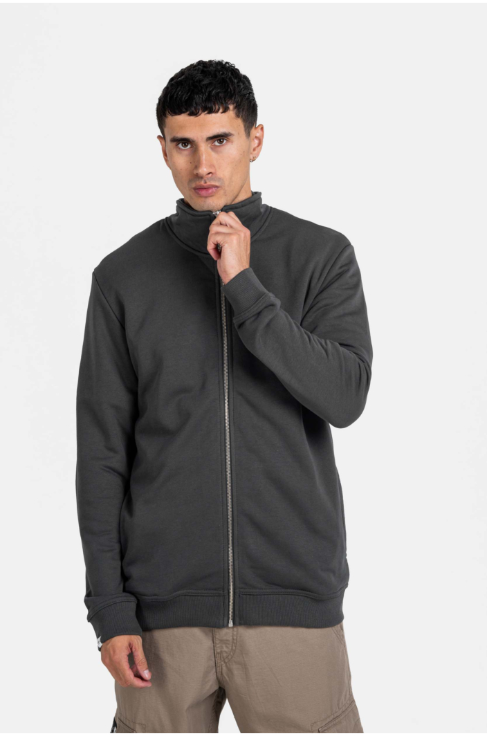 Staple Zip Sweatshirt Vulcan Grey