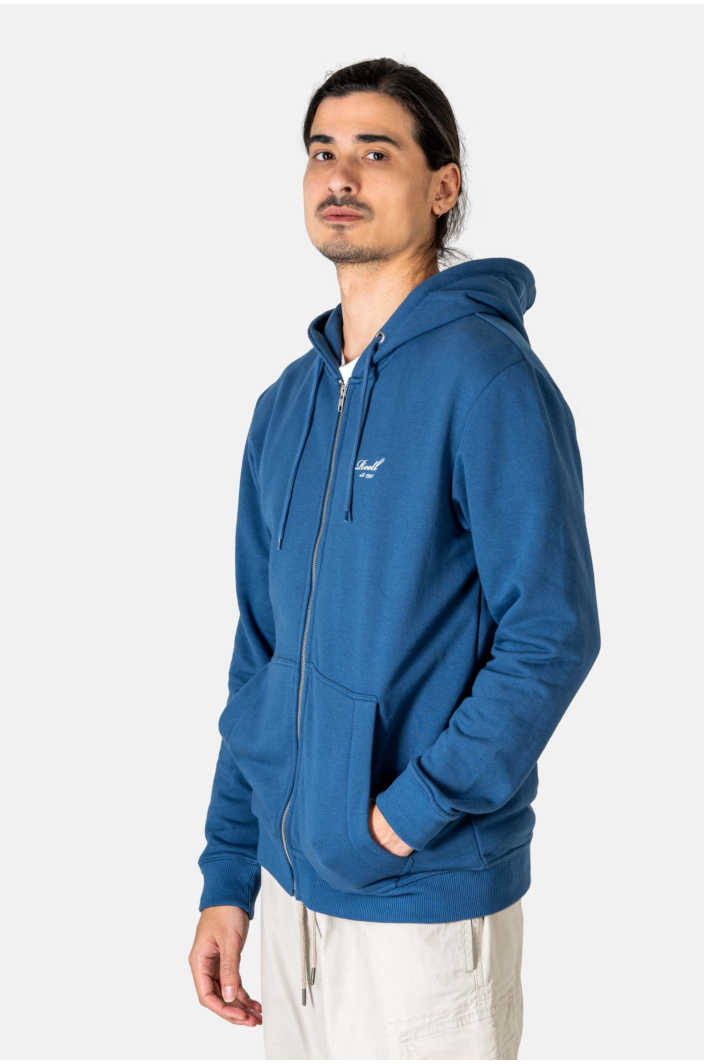 Staple Terry Zip Hoodie Key Blue