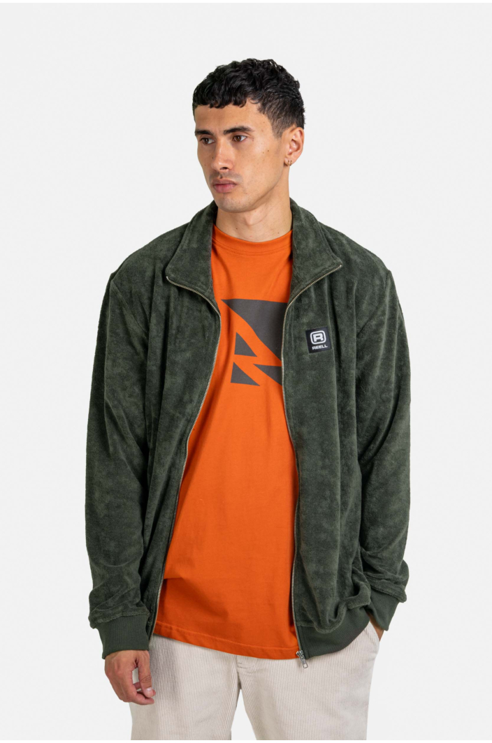 Smooth Zip Sweatshirt Jasper Green