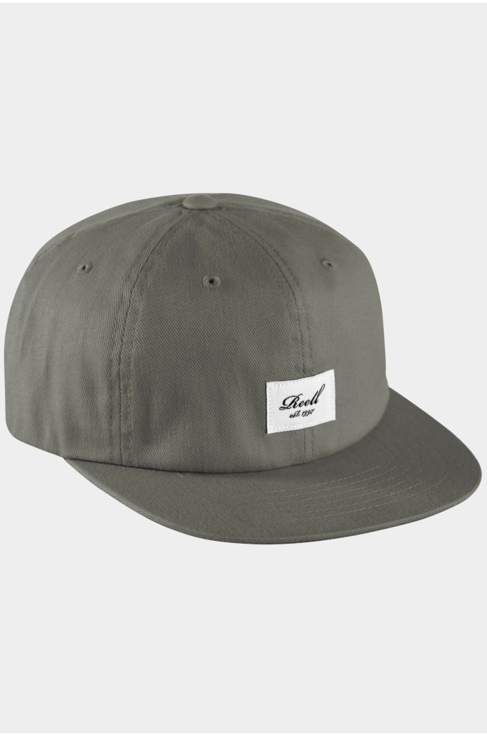 Flat 6-Panel Cap, Charcoal