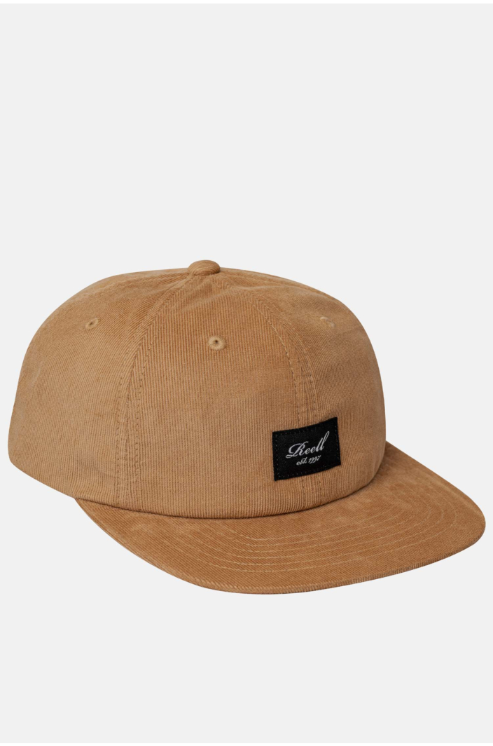 Flat 6-Panel Cap, Bronze Mist Cord