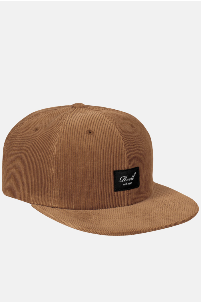 Flat 6-Panel Cap, Copper Brown Cord