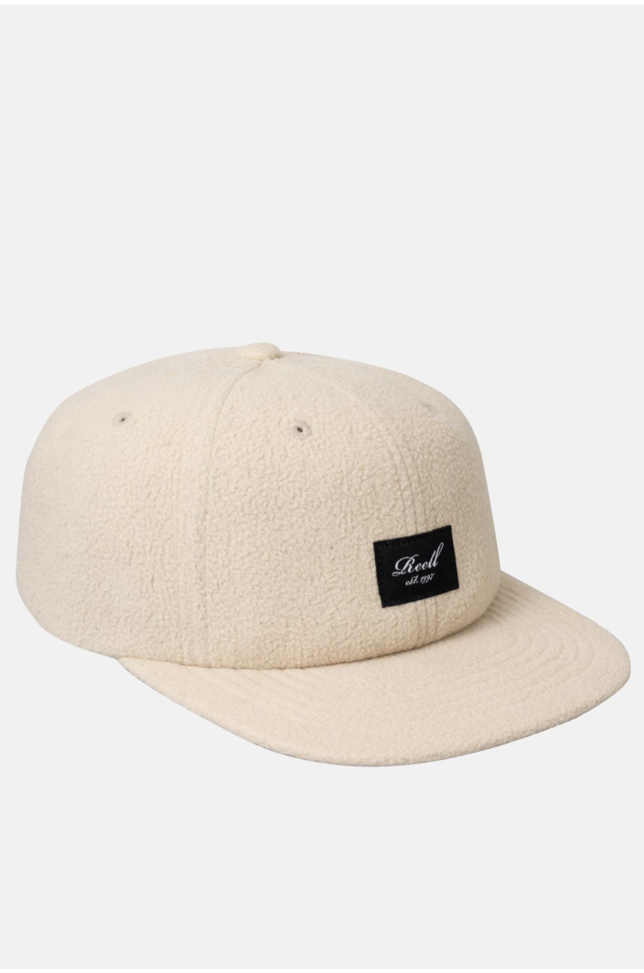 Flat 6-Panel Cap, Dirty White