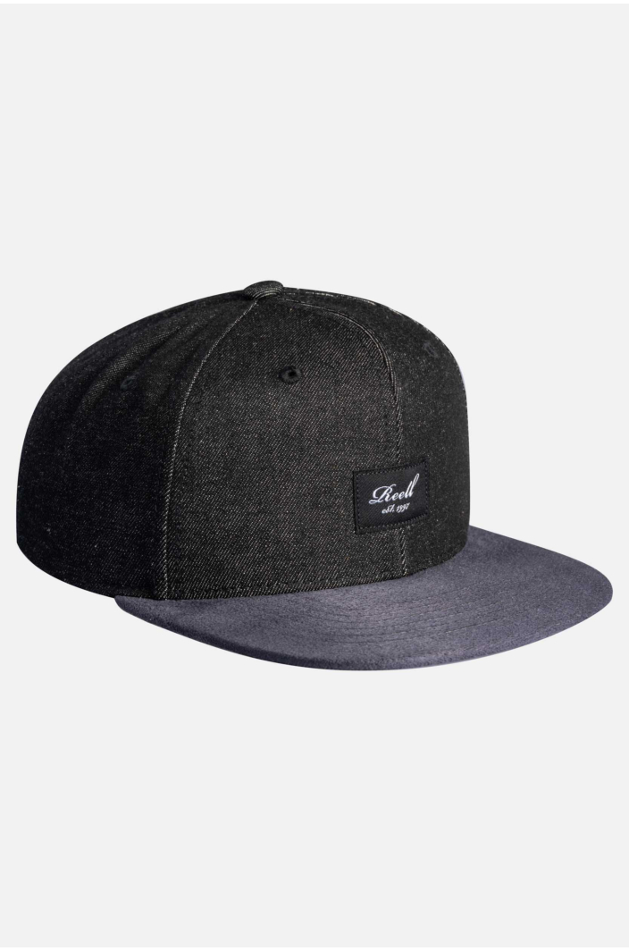 Suede Cap, Black Denim