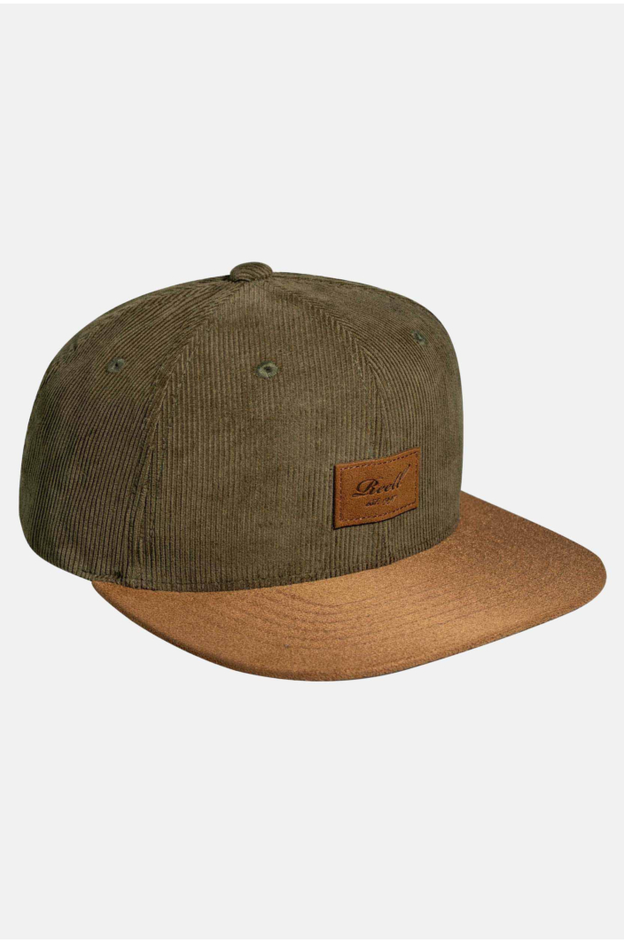 Suede Cap, Olive Cord