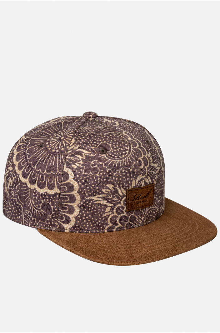 Suede Cap, Floral Purple