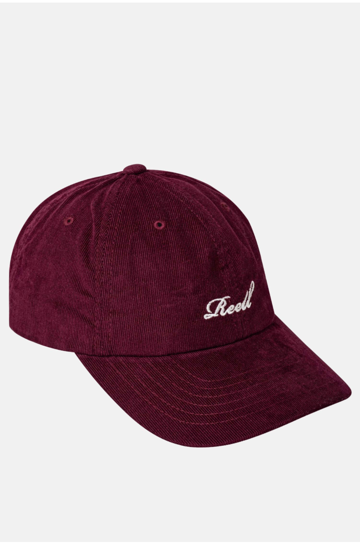 Single Script Cap, Vintage Burgundy Cord