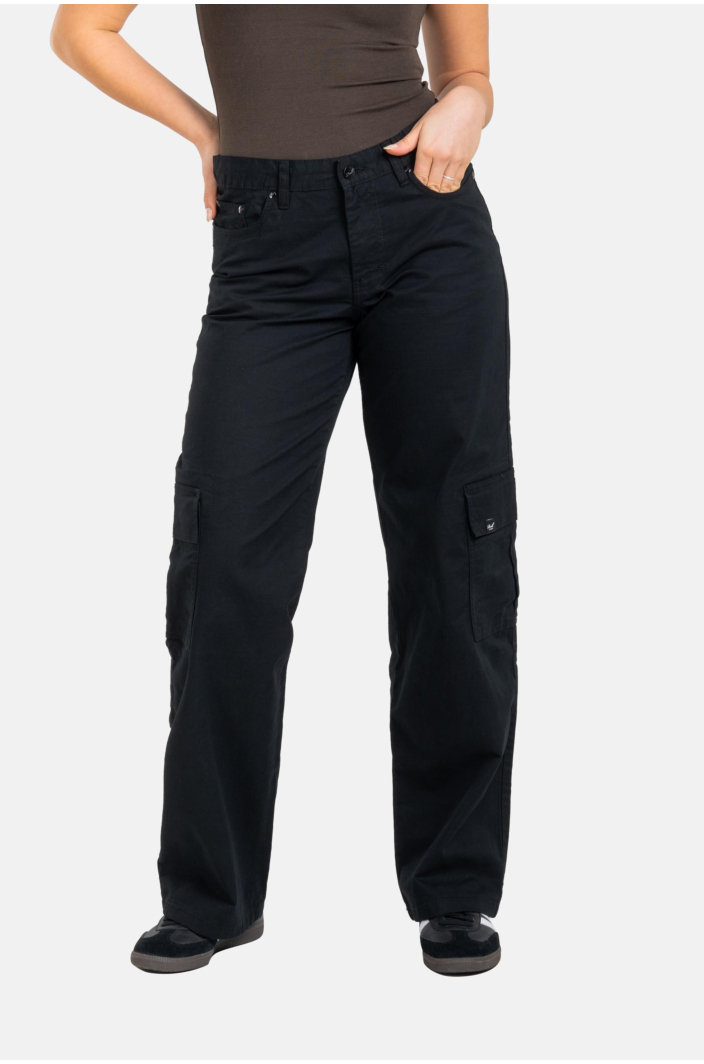 Women Mia Cargo Deep Black Canvas