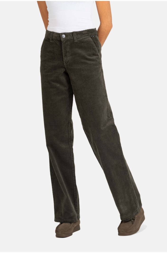 Women Kim Pant Dark Green Cord