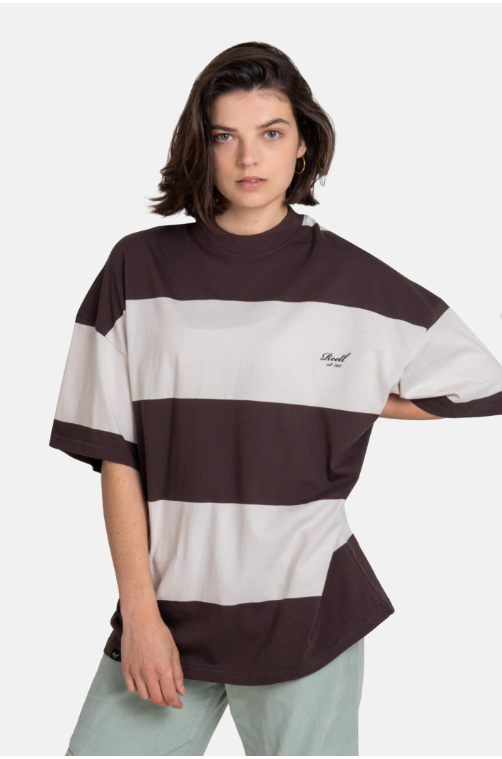 Women Romy T-Shirt Brown Stripe