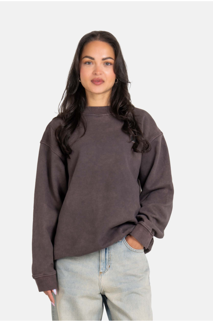 Women Crewneck Natural Stone Grey