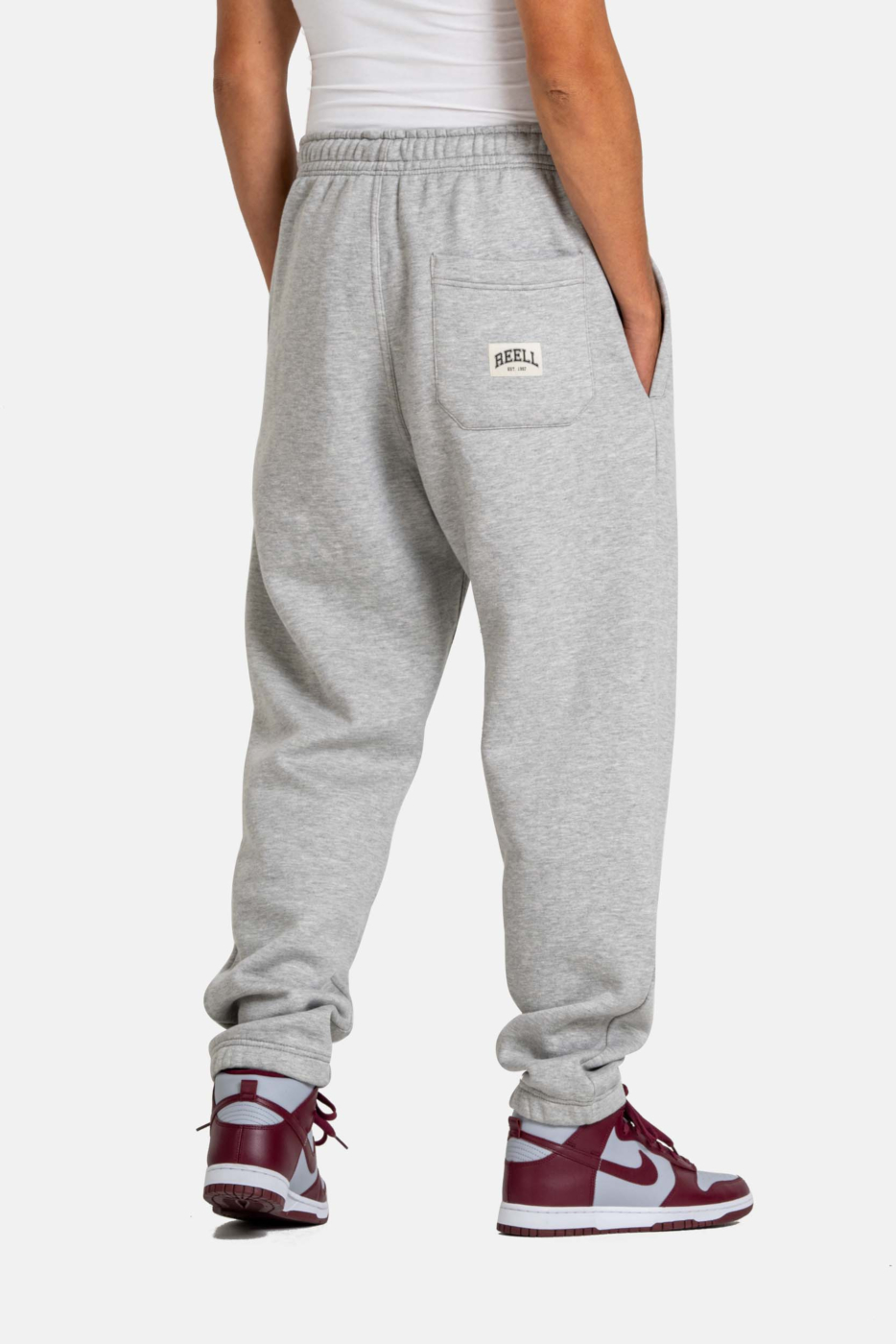 Team Sweatpant Grey Melange REELL-SHOP