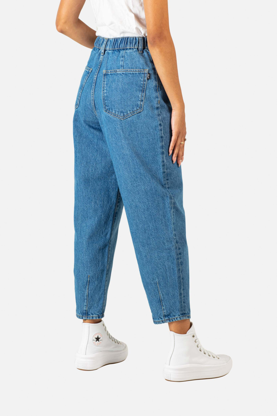 Blue denim top jeans womens